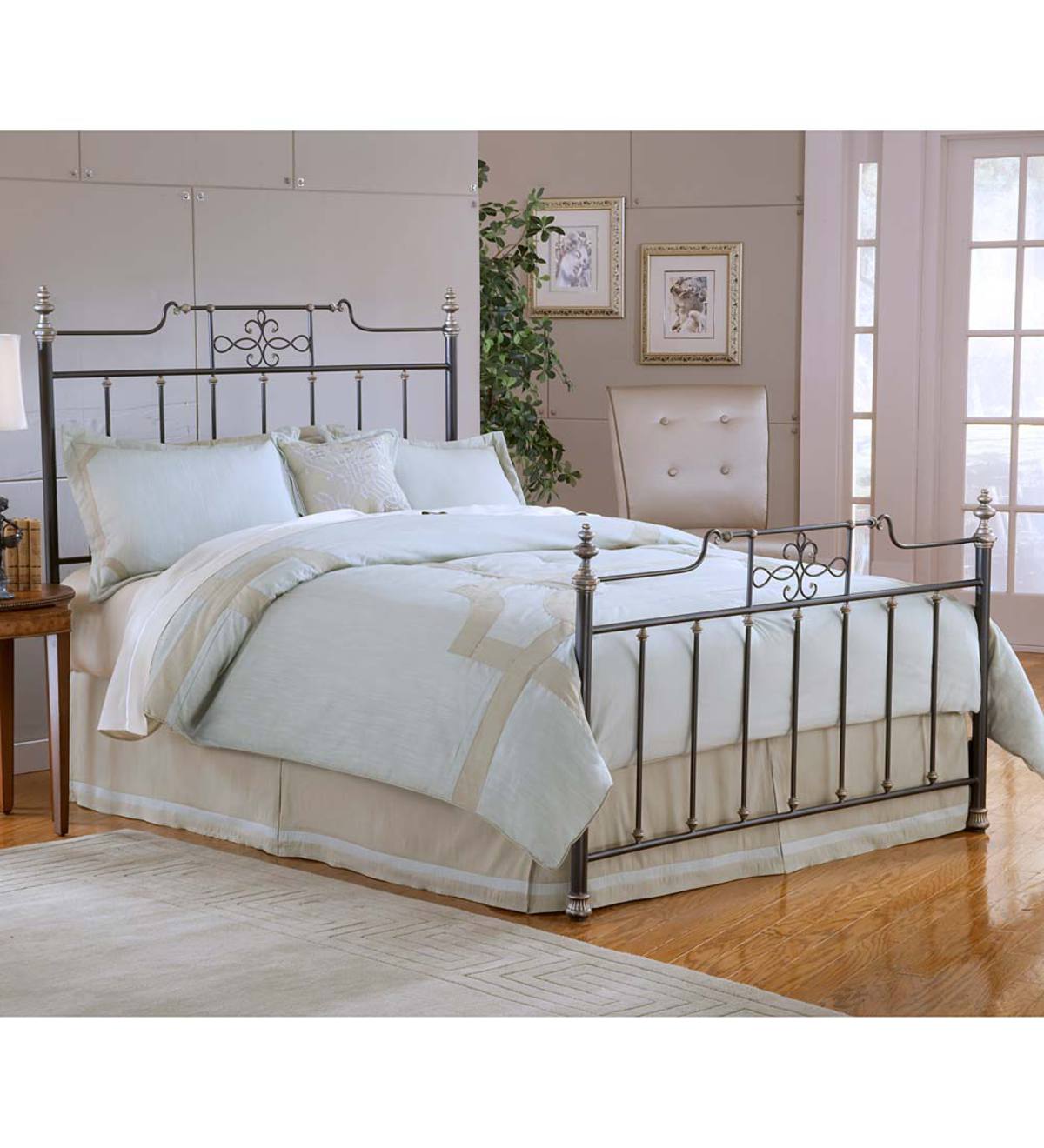 Abigale Metal Bed Frame and Headboard