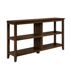 Farmhouse Two-Shelf Console Bookcase