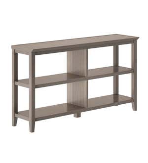 Farmhouse Two-Shelf Console Bookcase