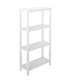 Farmhouse Three-Shelf Tall Bookcase Storage Rack