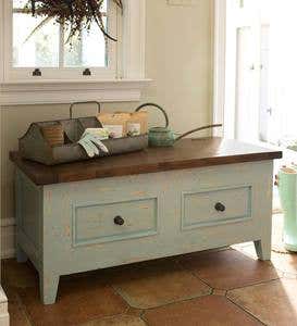 Wood 2-Drawer Florence Blanket Chest