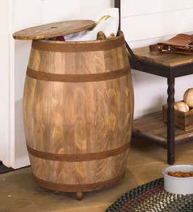 Deep Creek Wine Barrel Storage Table