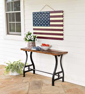 Birmingham Console Table in Reclaimed Wood and Metal