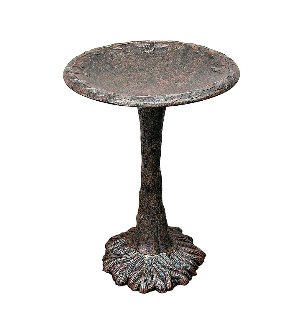 Timeless Tree Metal Birdbath - Bronze