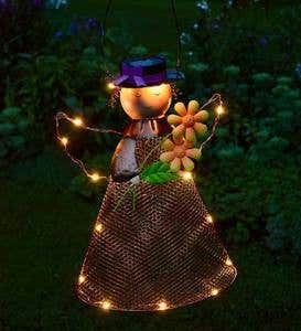 Solar Fairy Bird Feeder with LED Lights