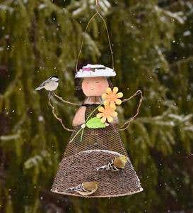 Solar Fairy Bird Feeder with LED Lights