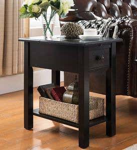 Benton Side Table with Charging Station