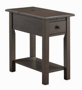 Benton Side Table with Charging Station