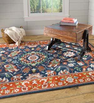 Indoor/Outdoor Brunswick Border Polypropylene Rug