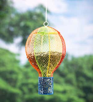 Hot Air Balloon Large Capacity Mesh Bird Feeder