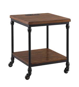 Convington Side Table with Power Outlets and USB Charging Ports