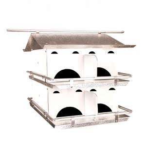 8-Room Purple Martin Birdhouse with Starling-Resistant Openings