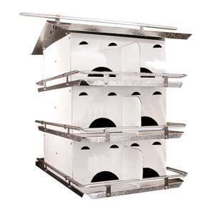 12-Room Purple Martin Birdhouse with Starling-Resistant Openings