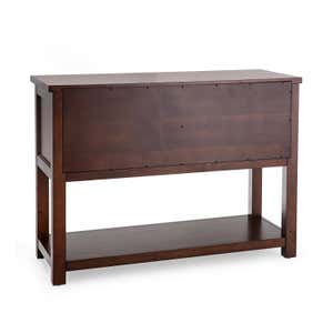 Portland Ice Box Storage Console Table with Replica Hardware