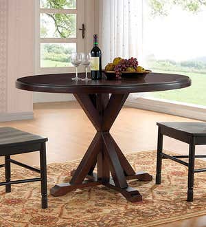 48" Round Trestle Dining Table