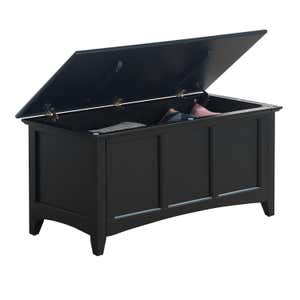 Hinged Paneled Storage Chest/Console