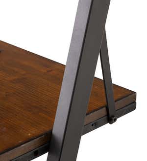 Three Position Adjustable Ladder Desk with Charging Station