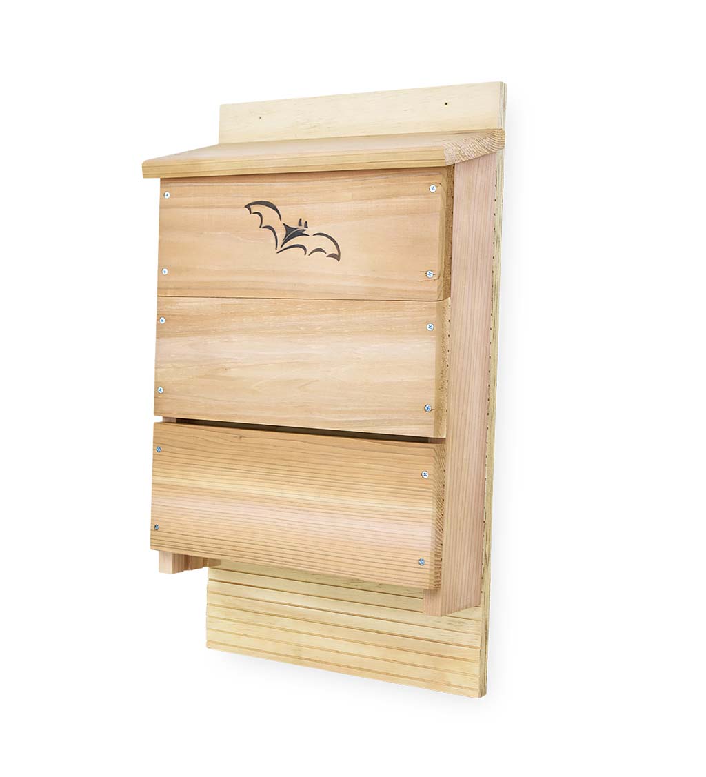 3-Chamber Cedar and Plywood Bat House