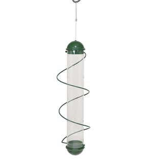 Green Spiral-Perch Finch Bird Feeder