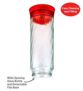 Diamond 30-Ounce Glass-Bottle Hummingbird Feeder