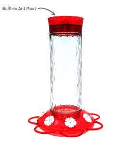 Diamond 30-Ounce Glass-Bottle Hummingbird Feeder