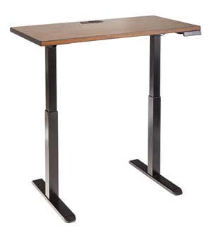 Adjustable Height Electric Desk with Power Station