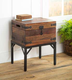 Allegheny Reclaimed Wood Storage Trunk Table