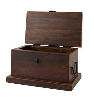 Birmingham Reclaimed Wood Hearth Storage Box with 5 lbs. Fatwood