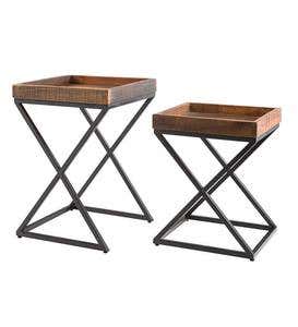 Allegheny Reclaimed Wood Nesting Tables, Set of Two