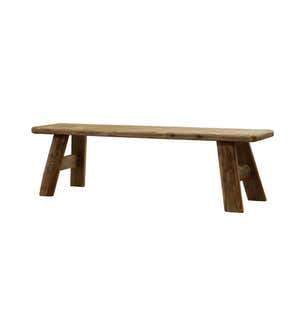 Rowan Ridge Reclaimed Wood Dining Set, Dining Table and Two Benches