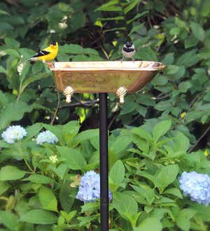 Splish Splash Birdbath, Polished Copper  - Copper