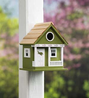 Turtle Wooden Cottage Birdhouse