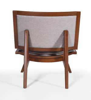Kate Wood and Upholstered Accent Chair