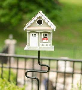 Auger Birdhouse Bird Feeder Pole Stand