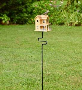 Auger Birdhouse Bird Feeder Pole Stand