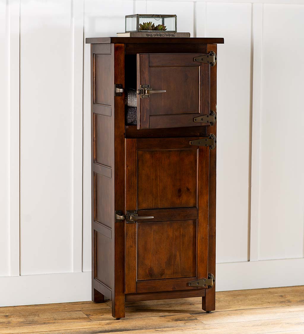 Portland Ice Box Wood Jelly Cabinet with Replica Hardware