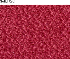 Oval Homespun-Cotton Reversible Tablecloth, 62”x 90” - Solid Red