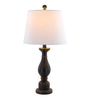 Clarice Table Lamp with White Linen Shade