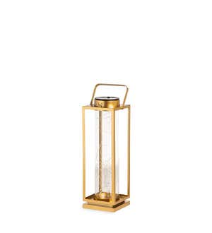 Gold Firefly Solar Lantern with String Lights