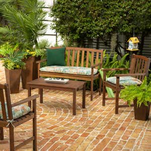 Lancaster Eucalyptus Outdoor Seating, 4-Piece Set