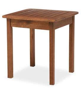 Eucalyptus Wood Side Table, Lancaster Outdoor Furniture Collection