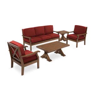 Claremont Seating Collection, Eucalyptus Wood Outdoor Furniture