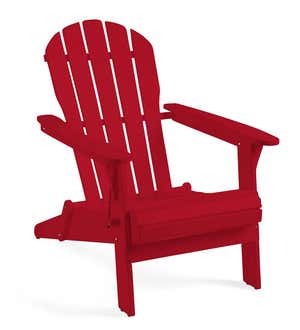 Eucalyptus Wood Adirondack Chair - Red Paint