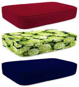 Deluxe Polyester Chaise Cushion, Prospect Hill - Leaf Green
