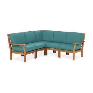 Claremont Eucalyptus Outdoor Sectional Seating with Cushions