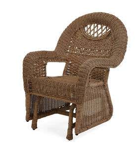 Prospect Hill Wicker Love Seat Glider