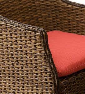 Highland Wicker Outdoor Swivel Dining Chair