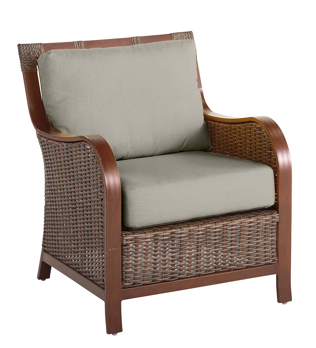 Urbanna Premium Wicker Chair with Luxury Cushions swatch image