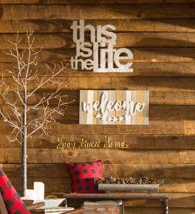 Galvanized "This Is The Life" Wall Art