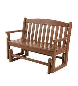 POLYWOOD Outdoor Glider Bench